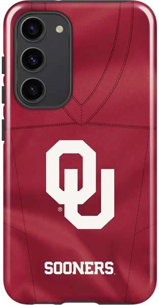 Skinit Pro Phone Case Compatible with Galaxy S23 Plus - Officially Licensed University of Oklahoma Sooners Design