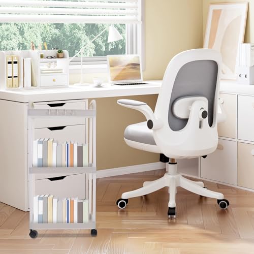 Carrito de Cocina Pequeño de plástico con 3 niveles, ruedas y diseño moderno para el hogar 5