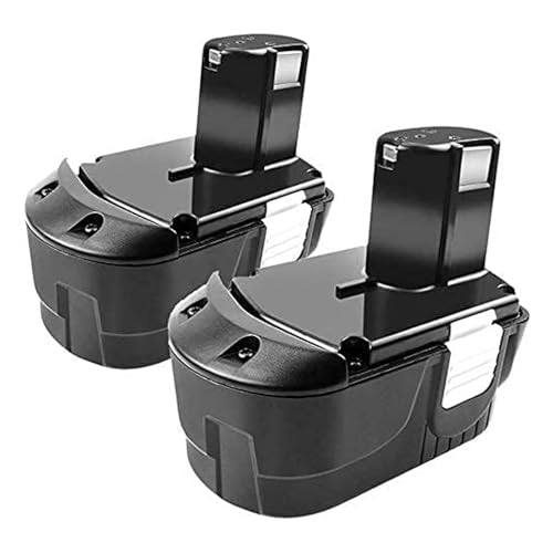 Upgraded2Pack 3500mAh Replacement for Hitachi 18V Battery EB1814SL EB1820L EB1812S EB1820 EB1824L EB1830HL DS18DVF3 DS18DFL C18DL DV18DMR WR18DMR UB18DL WR18DL Compatible with 18 Volt Cordless Tools