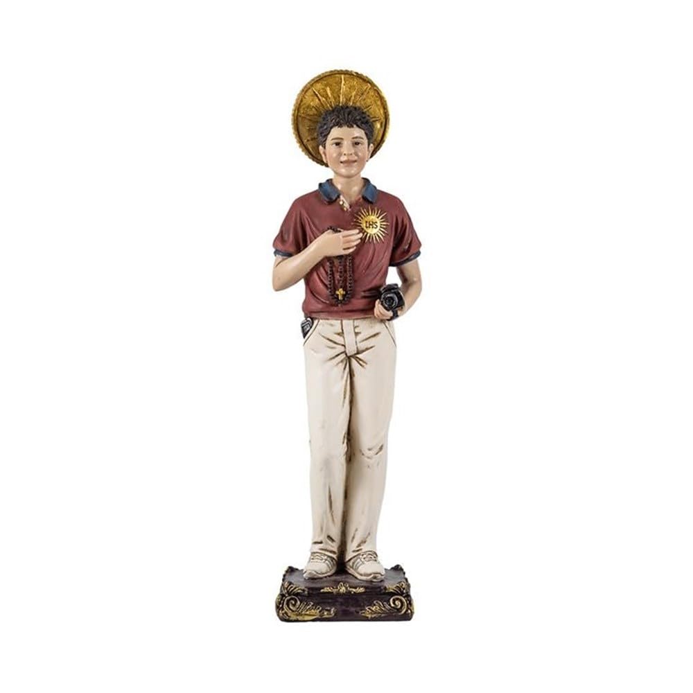 Carlo Acutis Figura 30cm. patrón de Programadores Informáticos y Santo de Internet Imagen Resina
