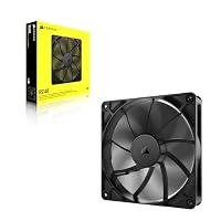 CORSAIR RS140 140mm PWM-Lüfter – Daisy-Chain-Verbindung – Geräuscharm – Magnetisches Dome-Lager – Einzelpackung – Schwarz – Ansicht 6