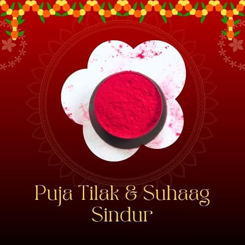 Image of Rintex Red Dry Sindur Powder 5g - Kolkata Kumkum for Puja (4 Pcs)