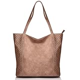 KISS GOLD(TM) Leisure Canvas Tote Shoulder HandBag for Women Crossbody Bag for Women (Coffee)
