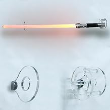 Lightsaber Wall Mount , Acrylic Lightsaber Stand for Lightsaber Display, Vertical Lightsaber Wall Mount Holder for Most Lightsaber Displays, Gift for Lightsaber Collectors,Wands and Collectibles
