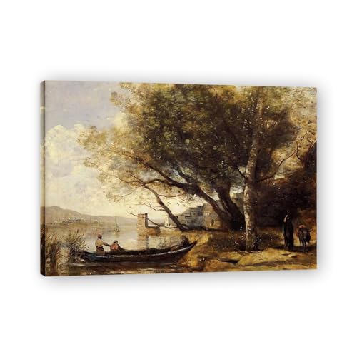Tableau paysage français sur toile d'art avec cadre haut de gamme VHdfgTY