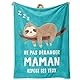 Einanmut Geschenk für Mama, Geschenk zum Geburtstag, für Mama/Damen, Fleecedecke, Geschenk zum Geburtstag für Mama, 157 x 132 cm