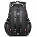 Produktbild H&J Advanced Oxford Tuch Reisetaschen Extra Großer Rucksack Strapazierfähiger Reise-Computer-Rucksack Mit USB-Anschluss/Kopfhörerloch Für Herren Wasserdichter Rucksack, Schwarz