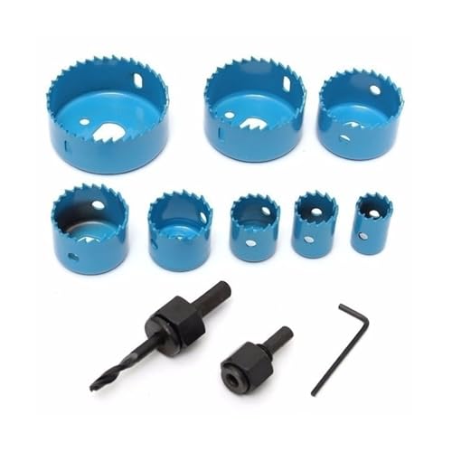 Set de brocas sierra hueca 11 piezas 19-64 mm para madera y metal miniatura 3