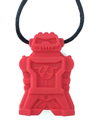 ChuBuddy Chewy Robotz Pendant- Red | for Sensory, Autism, ADHD, Ages 3+