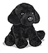 Yomiko 12102 schwarzer sitzender Plüschhund Labrador,13 cm