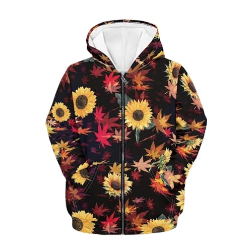 Hawapod 6-16 Years Boys Girls Zip Up Hoodies Winter Warm Sweatshirts Outerwear Pullover With Pockets