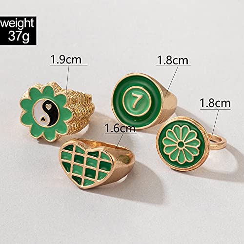 Enamelled Rings Combo for Women (Combo 3)