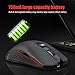 immagine 1Zienstar Mouse da Gioco Wireless 2.4Ghz con Ricevitore USB e Adattatore USB C,Silent Click, 7 Colori Retroilluminati,3600 DPI,750 mAh Batteria Ricaricabile per MacBook, PC, Laptop
