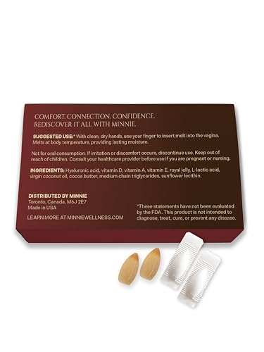 Image of - Vaginal Moisturizer & Lubrication Suppositories - Hyaluronic Acid & Vitamin-Enriched Intimacy Support - Hydration & Comfort for Hormonal Balance, Perimenopause & Postpartum Wellness