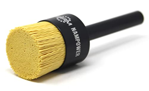 Image of BRM AEB11234320 NAMPOWER End Brush, 1.500 inch Diameter, 5.250 inch OAL, 320 Grit, Ceramic Abrasive Filament