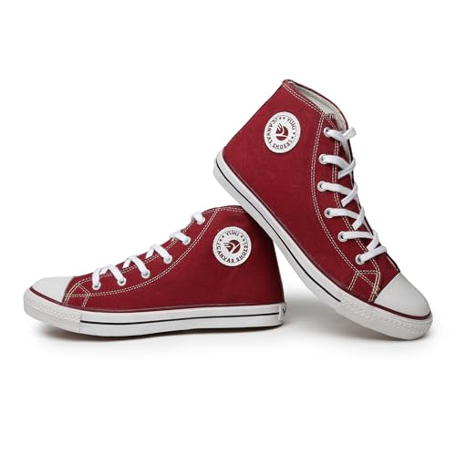 Image of YUKI Unisex Canvas Comfortable & Lightweight Sneaker for Men's and Women's | High Top Canvas Sneakers