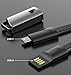ApexOne USB C Charger Cable, Portable Keychain 0.75ft Short Type-C Charging & SYNC Nylon Braid Cord, Compatible with Samsung S9 S8 Note 9 8 LG V30 G6 Oneplus