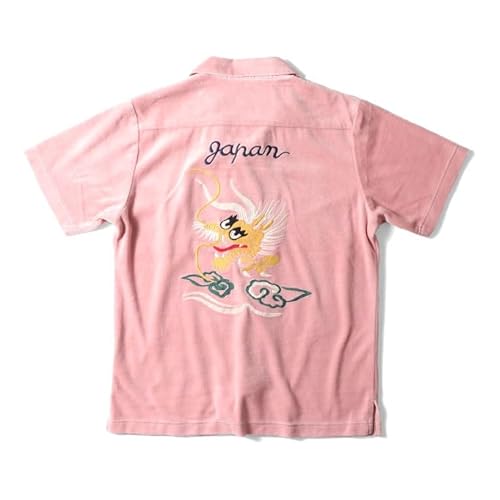 [�q���[�X�g��] �x���A�{�E�����O�V���c VELOUR BOWLING SHIRT (DRAGON) ���� 41098 (M,�s���N)