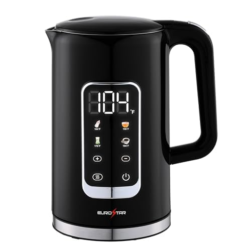 Hervidor Eléctrico Digital EUROSTAR 1.7L Negro miniatura 1