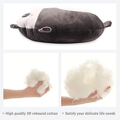ARELUX 16 inch Flat Pillow Soft Panda Anime Plush Pillow Cute Stuffed Animal Plush Toy Kawaii Plushies Room Decor Christmas Decorations Gifts for Women Kids Birthday