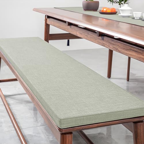 MEEYI Cojin para Banco de Jardin 100x130x5cm, Acolchado de Espuma 50D Cojines para Palets con Cremallera para Banco de Columpio Tumbona, Gris Claro