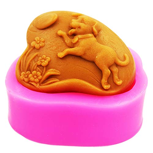 Dog Frisbee Soap Molds S297 Craft Art Silicone Soap Mold Craft Molds DIY Handmade soap molds