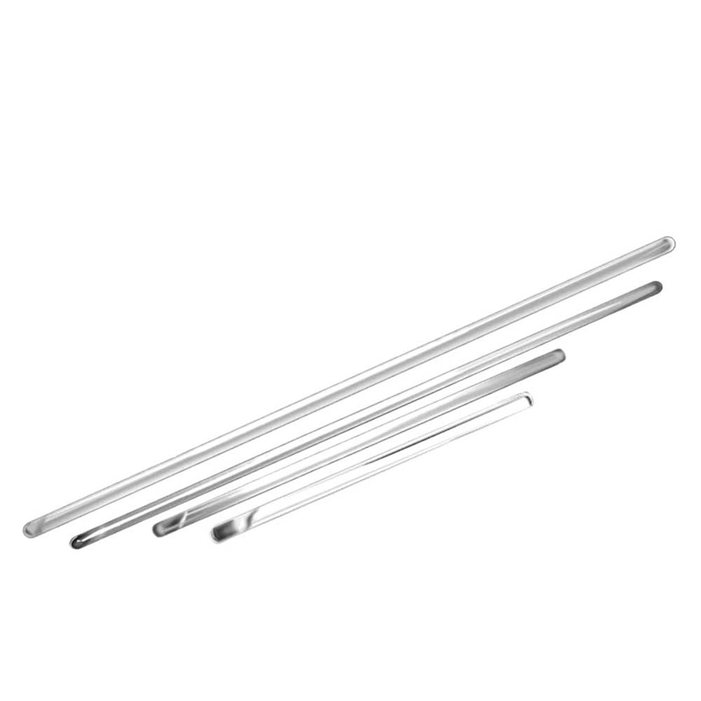 Asta di miscelazione trasparente 20/10 pezzi di bastoncini agitazione in vetro trasparente con estremità arrotondate, lunghi in borosilicato for bevande | 10x400mm