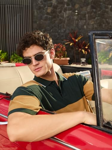 Polo jacquard en coton de qualité supérieure coupe décontractée