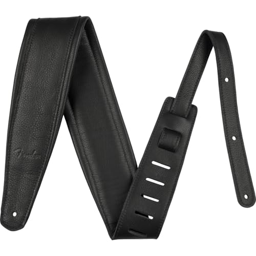 Fender / 3.5" Premium Leather Strap Black �t�F���_�[ [�������U�[�X�g���b�v][USA��]
