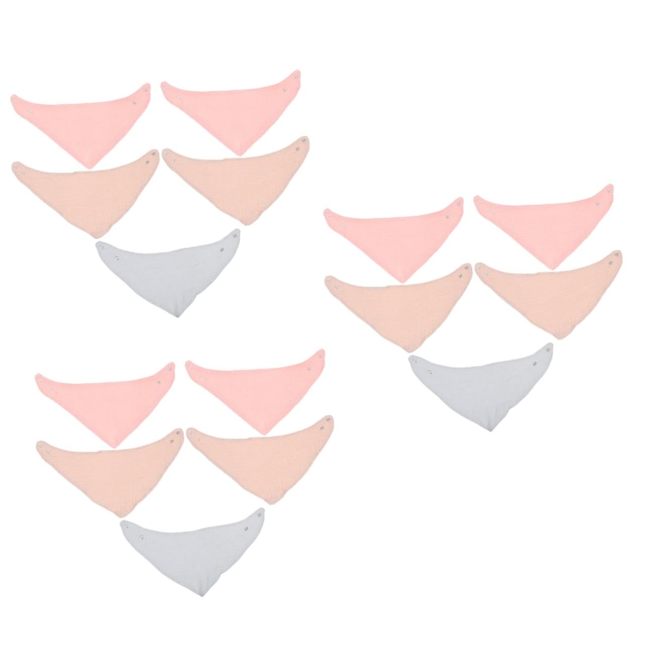 TOYANDONA Asciugamano Triangolare 25 Pezzi Salviette Per Bambini Asciugamano Bambino Hijab Bavaglino Per Bambini Bavaglini Pranzo Per Saliva Per Bambino Bavaglini