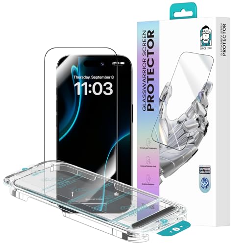 BENKS iPhone17 Pro Max用 保護フィルム GlassWarrior サファイアコーティング 強化ガラスフィルム 米軍MIL規格 耐衝撃 耐傷 9H硬度 ガラスフィルム 衝撃吸収 超薄型 高透過率 クリア画面 指紋防止 フルカバー 高密着