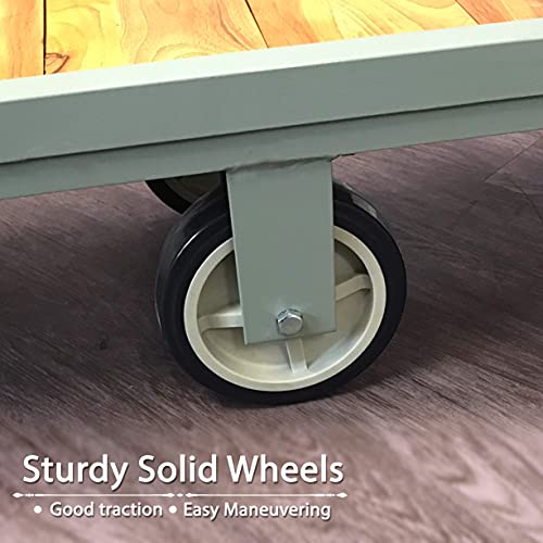 Carretilla plataforma HaulPro 16x60 con madera miniatura 4
