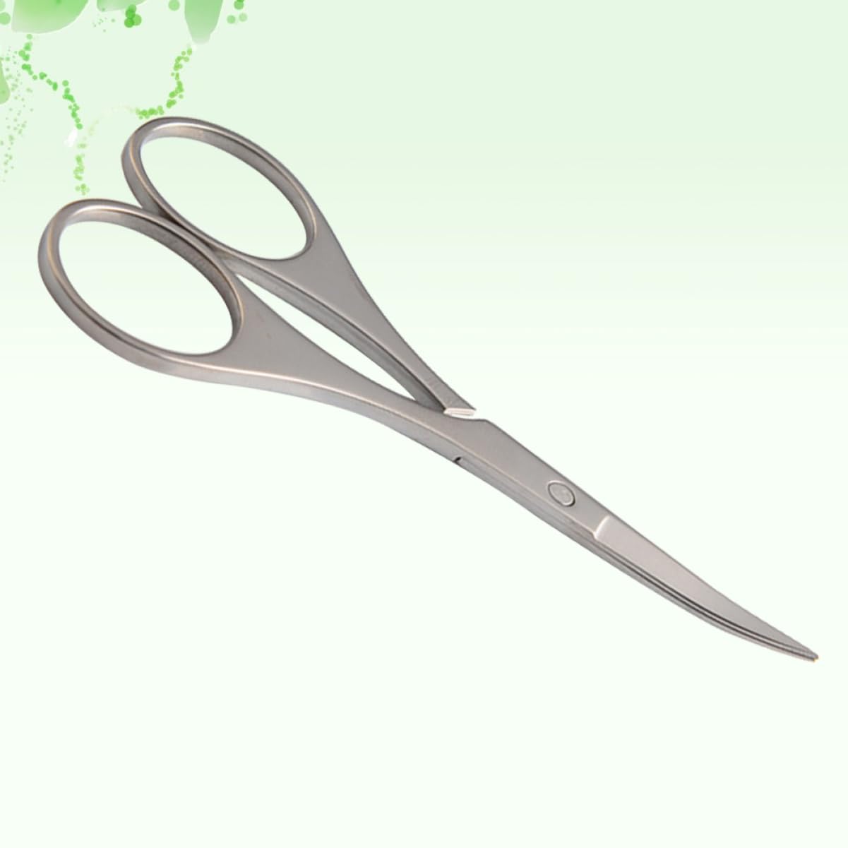 POPETPOP Tijeras de Acero Inoxidable para Vello Nasal y Cejas Puntas Redondas y Corte Seguro