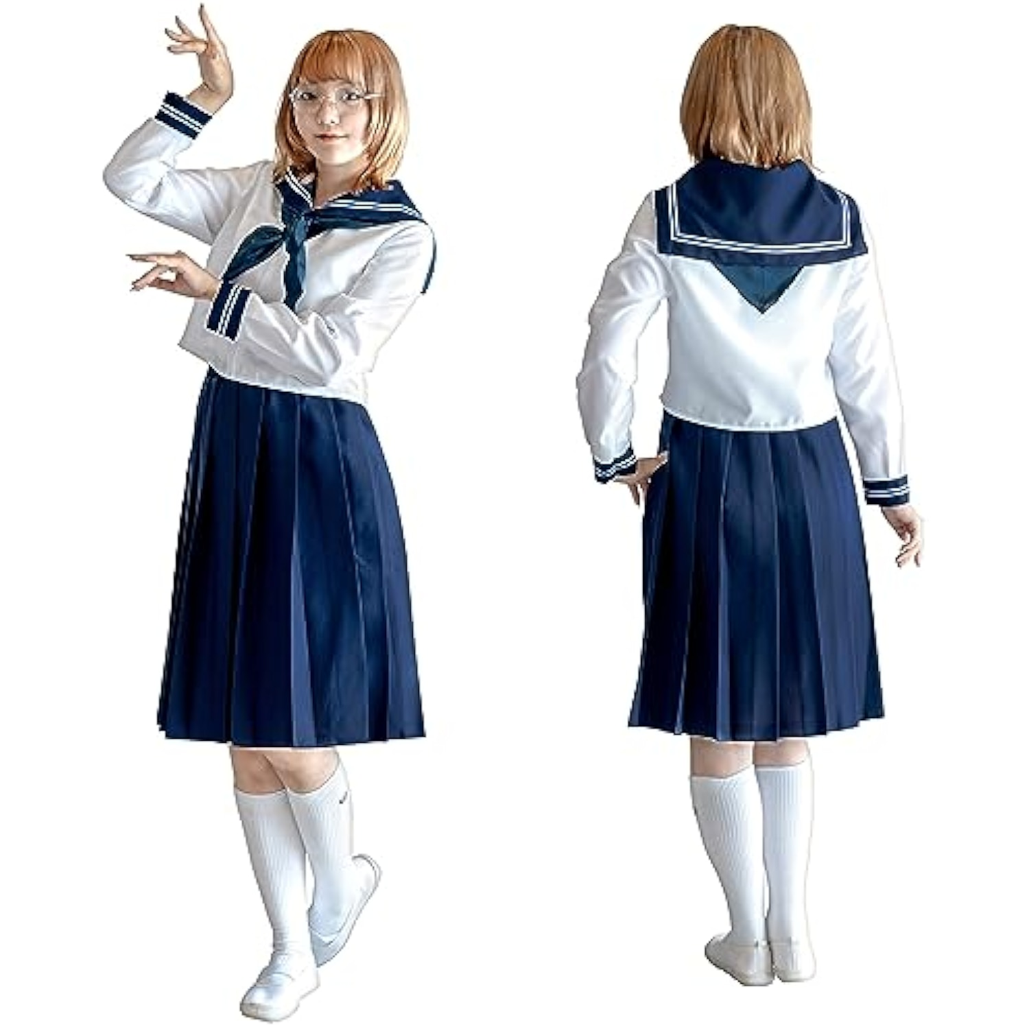クリアストーン(Clearstone) コスプレ ハロウィン レトロセーラー レディース ホワイト 詳細画像3