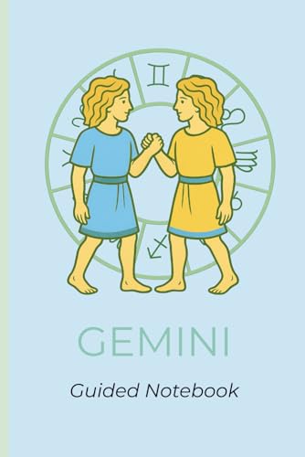 Celestial Spirit: Gemini Guided Journal: 6x9 Notebook Daily Planner with Zodiac Traits, Self Reflection Prompts & Coloring Page | Astrology Gift for ... Weekly Planner, Manifestation & Goal Setting image 2