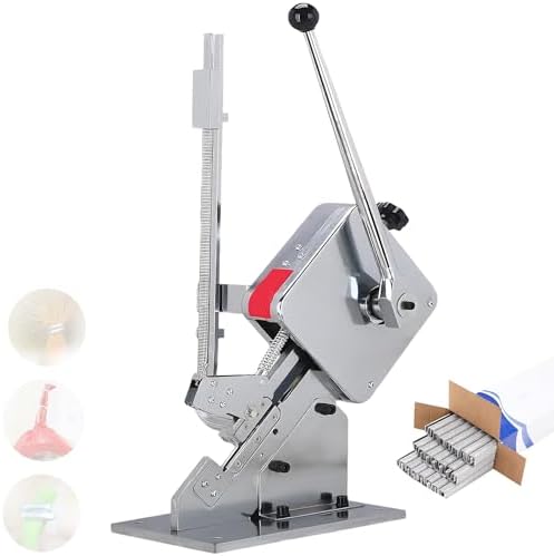 Handheld U-S Clipping Machine for Sausages & Bags - Clips 150-200, Adjustable for Casing Diameter 50-120mm, Perfect for DIY Meat Processing & Food Packaging