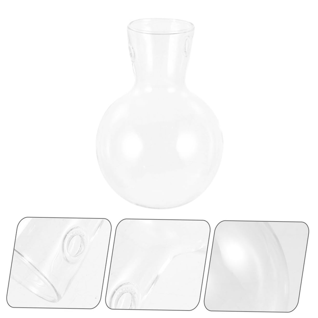 POPETPOP 6 STK Holzvase blumentopf Blumenvase Garten Vase Luftpflanzen Vase Glaswaren Wasserpflanzer Pflanzen Terrarium Terrarienpflanzen Zwiebelvase Glas mit hohem Borosilikatgehalt