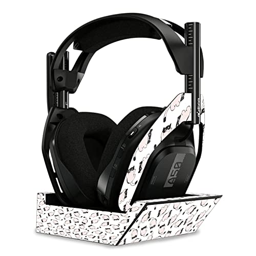 Image of MightySkins Glossy Glitter Skin Compatible with Astro A50 Wireless Headphones + Base Station (Gen 4) - Raining Cats | Protective, Durable High-Gloss Glitter Finish | Easy to Apply | Made in The USA