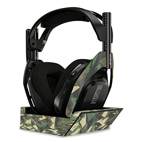 Image of MightySkins Glossy Glitter Skin Compatible with Astro A50 Wireless Headphones + Base Station (Gen 4) - Polygonal Camo | Protective, Durable High-Gloss Glitter Finish | Easy to Apply | Made in The USA