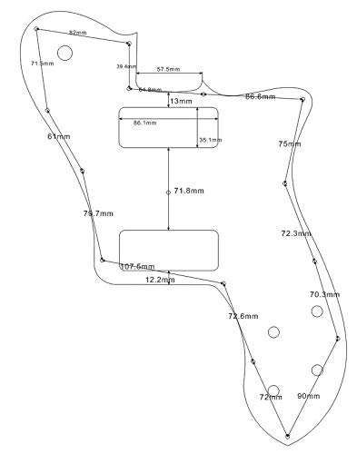 Pickguard de guitare personnalisée pour Fender US 72 Squier Telecaster Deluxe P90 Style (4 plis de tortue rouge) - Les Beatles, Paul McCartney, John Lennon, RIngo Starr, George Harrison Pickguard de guitare personnalisée pour Fender US 72 Squier Telecaster Deluxe P90 Style (4 plis de tortue rouge) – Image 6