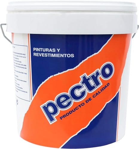 PECTRO Peinture anti-humidité - Prévient l'apparition des taches - Peinture blanche intérieure extérieure - Grande couverture - Peinture plastique et lavable (14 L)