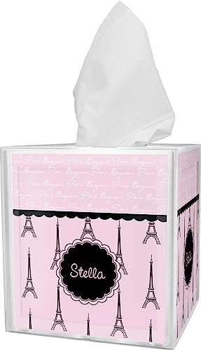 RNK Shops Personalized Paris & Eiffel Tower Tissue Box Cover