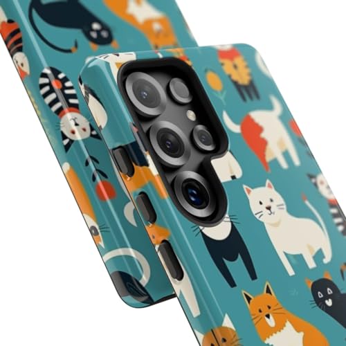 Coque rigide Samsung S25 Ultra chat coloré brillante protection - 2
