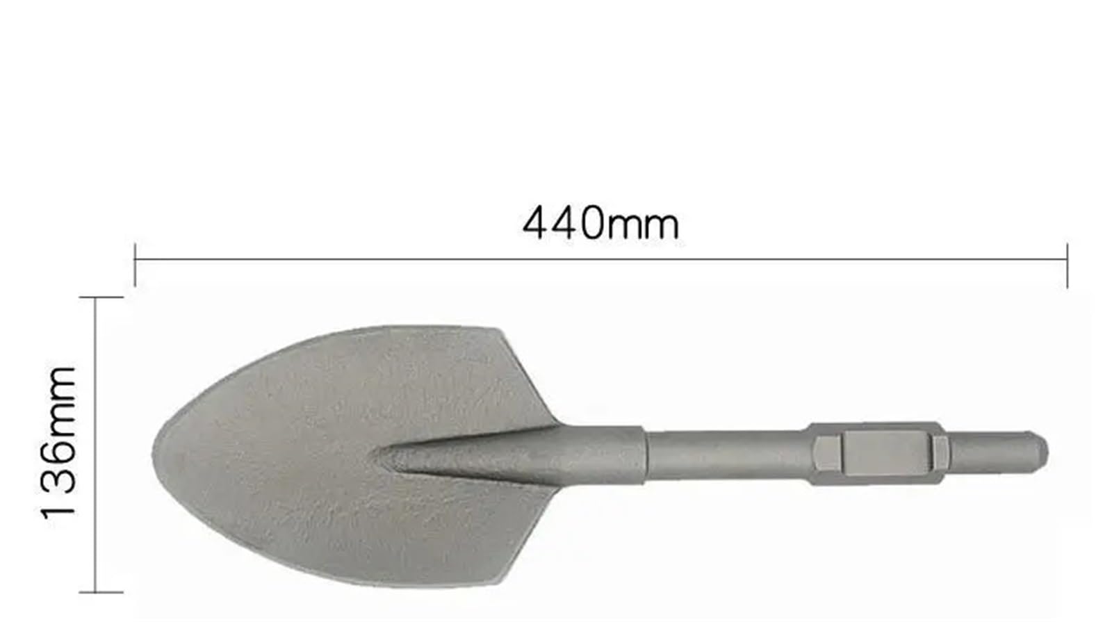 Lehm-Spaten für Abbruchhammer Starke Schlagbohrmaschine Elektrischer Hammer Home Professioneller Beton Industriequalität Zubehör Werkzeuge 65A 95A(Color 1)