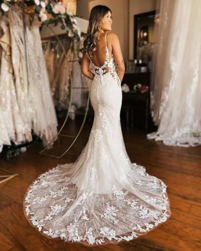 Mermaid Wedding Dresses for Bride 2025 Lace Bridal Gowns Beach Bridal Dress for Wedding Gowns KN0214