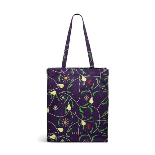 RADLEY London Womens Pears Medium Open Top Tote Shoulder Bag in Dark Plum Purple