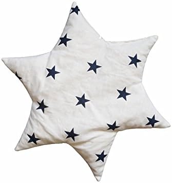 Linden 36156 Cherry Pit Pillow Star Design Stars White