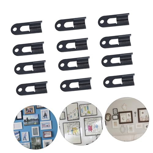 Image of Gadpiparty 24pcs Iron Picture Frame Hooks Hanging Hardware for Display Smooth and Compact Design for Art Photos and Decorations