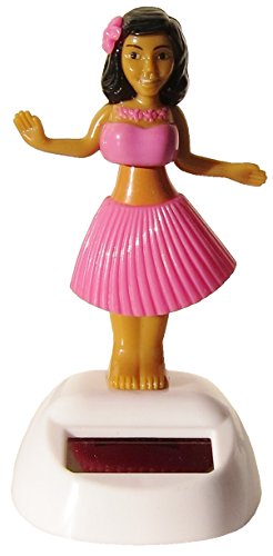 greenbrier internacional Plastic Solar-Powered Dancing Hula Girls (Assorted Colors)