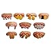 VILLCASE False Teeth- 5Pcs Artificiale Denti Denti Falsi Falso Denti Giocattolo Protesi Divertenti per Halloween Pasqua Del Partito di Travestimento Forma Casuale